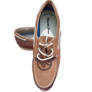 Mens 12M Brown Boat Shoes Casual Memory Foam Lightweight Loafer David Stone